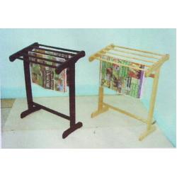 ราวแขวนหนังสือพิมพ์ ไม้ยางพารา