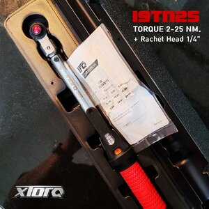 ประแจปอนด์ 1/4" 2-25NM i9TN25D (ถอดหัวได้) XTORQ