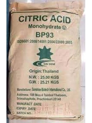 กรดมะนาวโมโนไฮเดรตชนิดผง