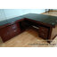 โต๊ะทำงานผู้บริหารตัวแอลพร้อมกระจกปูหน้าโต๊ะ รุ่น Extra ขนาด 1.80 เมตร / Executive Desk with L shape size 1.80 m.