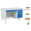 โต๊ะทำงานเหล็กพร้อมกระจก ขนาด 123x67.5x75 ซม. (SmartForm)