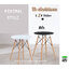 โต๊ะกลมขาไม้ Modern Style มี 3 ขนาด 60, 70 และ 80 ซม.