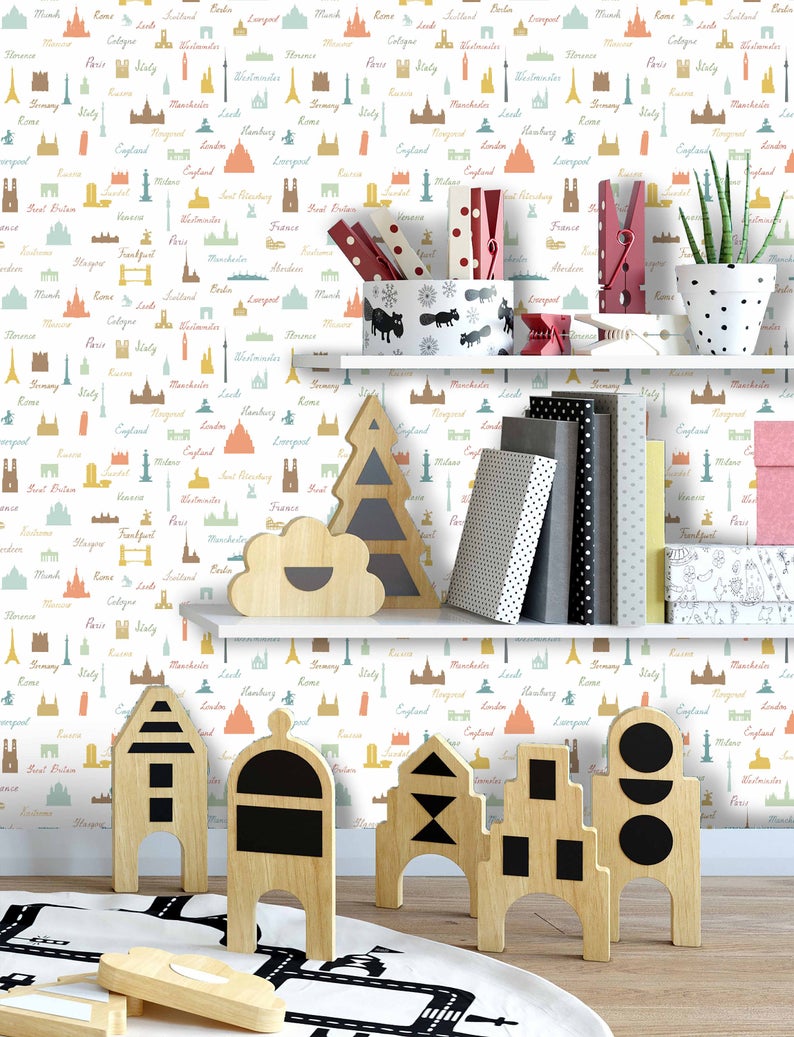 สั่งพิมพ์วอลเปเปอร์ วอลเปเปอร์ห้องเด็ก 0040