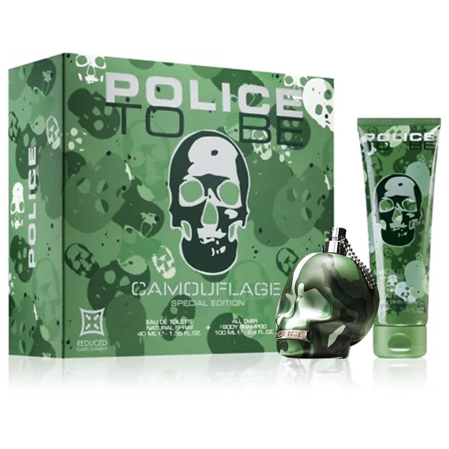 Police To Be Camouflage Eau de Toilette+Shower Gel For Men เซ็ตน้ำหอมและเจลอาบน้ำสำหรับผู้ชายกลิ่นหอมใหม่สุดพิเศษจากต่างประเทศรับประกันลิขสิทธิ์แท้พร้อมส่ง