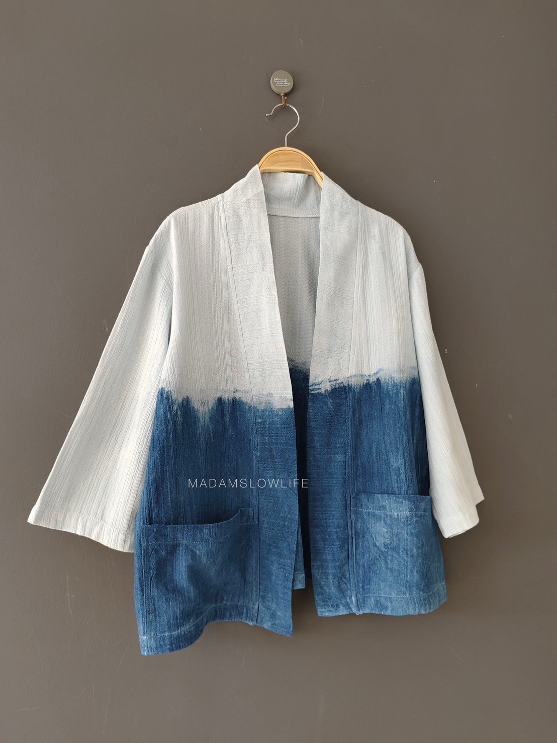 เสื้อคลุมยูกาตะ มี 2 สีครามและน้ำตาล size: F (รับผลิตออเดอร์)