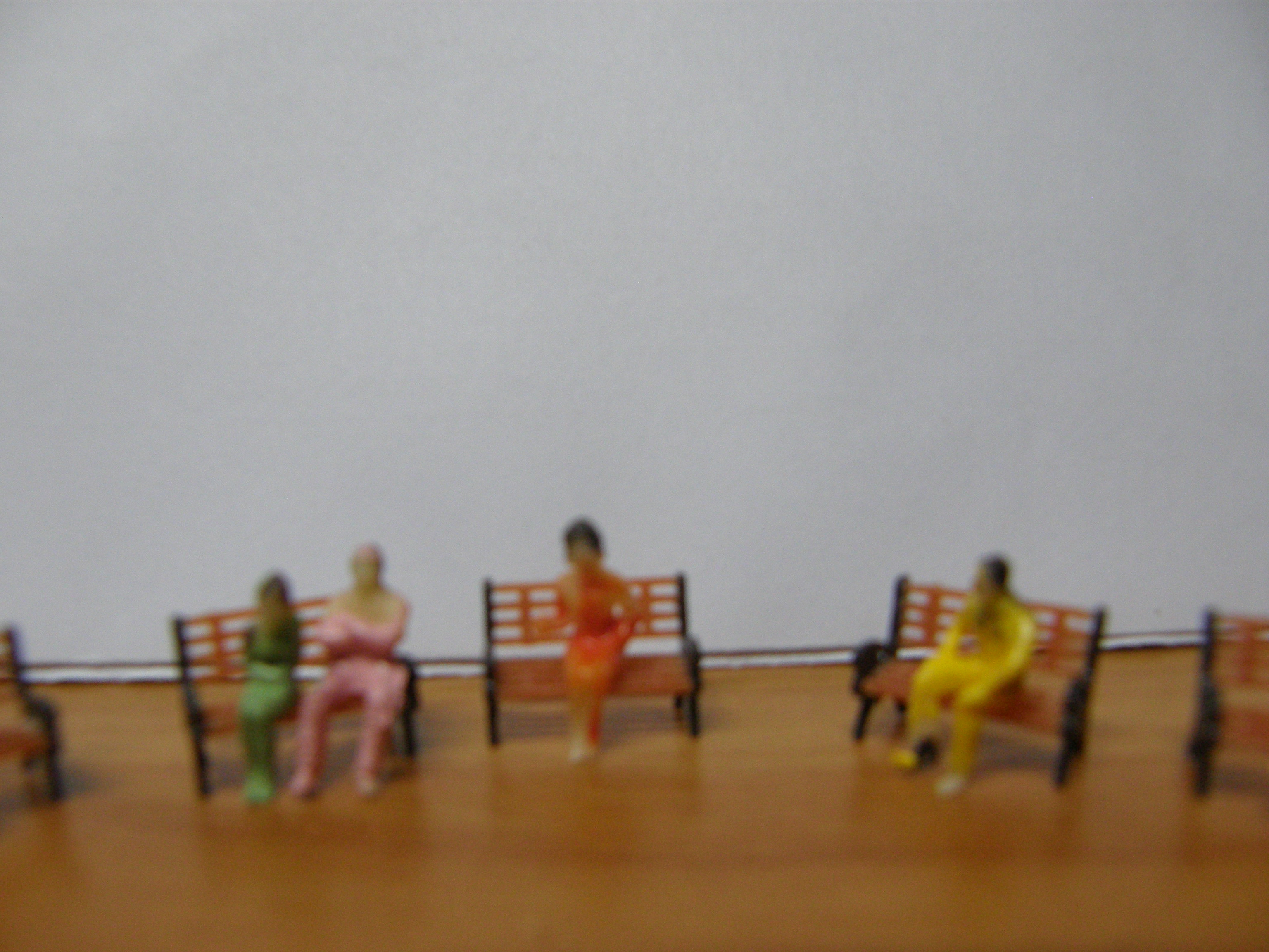 ม้านั่งยาว สเกล 1:100 ชุด 5 ตัว