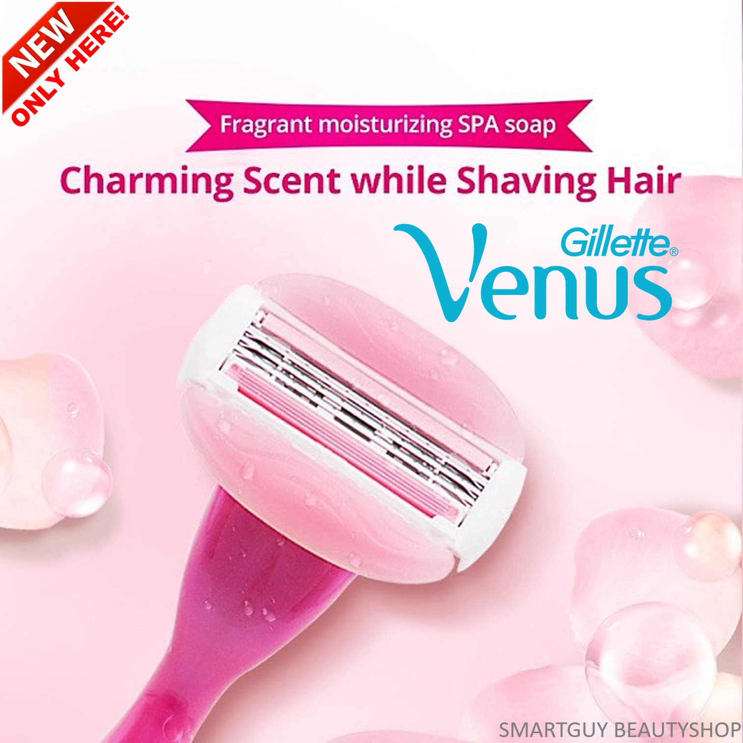 Gillette Venus ComfortGlide White Tea Scented Women's Disposable Razors ชุดอุปกรณ์กำจัดขนสำหรับผู้หญิงรุ่นพิเศษเคลือบมอยซ์เจอร์ไรเซอร์และสารสกัดชาขาวช่วยลดการอักเสบบำรุงผิว