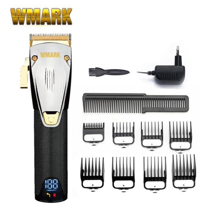 WMARK LCD High-Power ร้านทำผมมืออาชีพ clipper