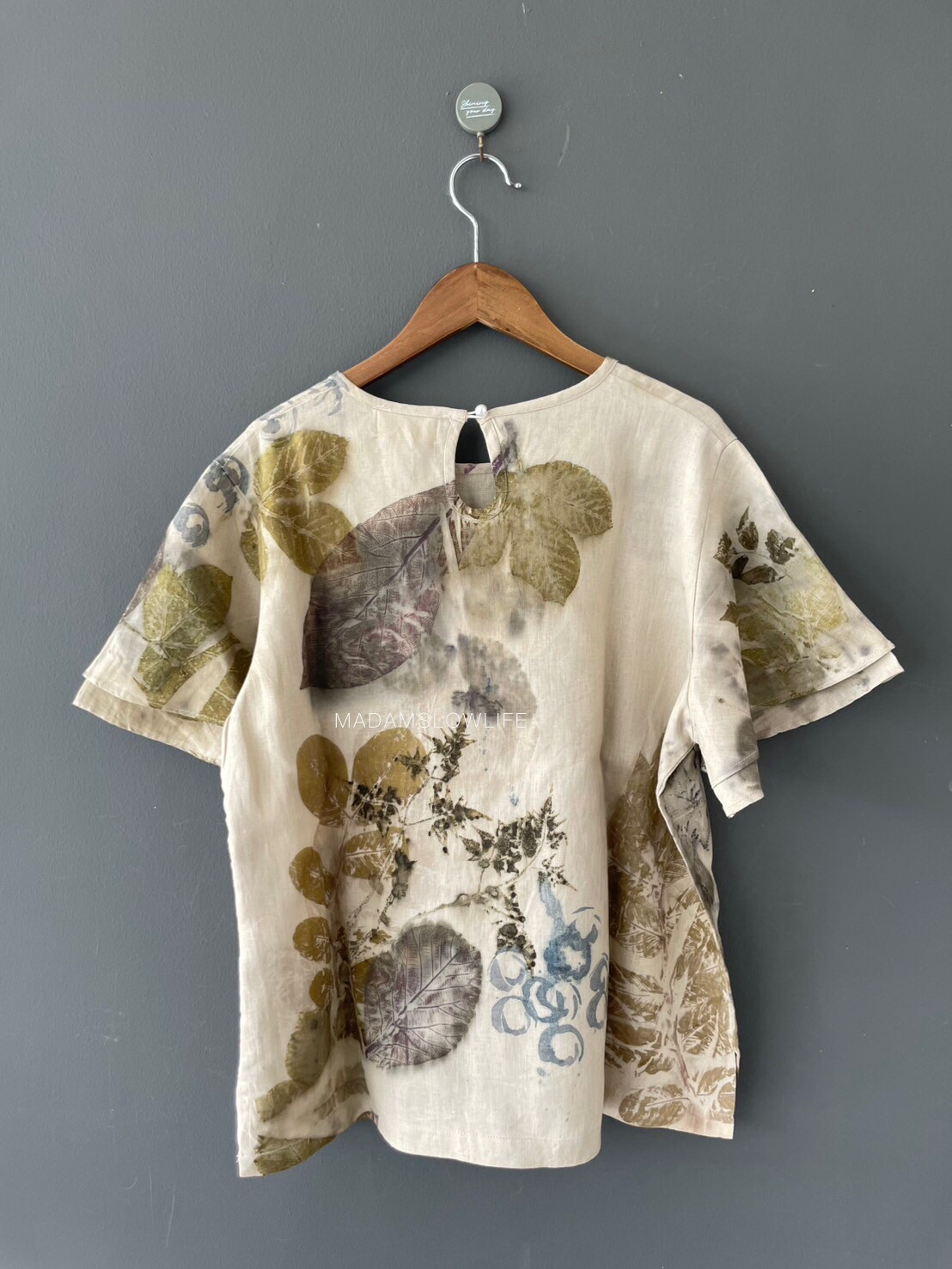 เสื้อลินิน ECO Print Size อก 42 นิ้ว