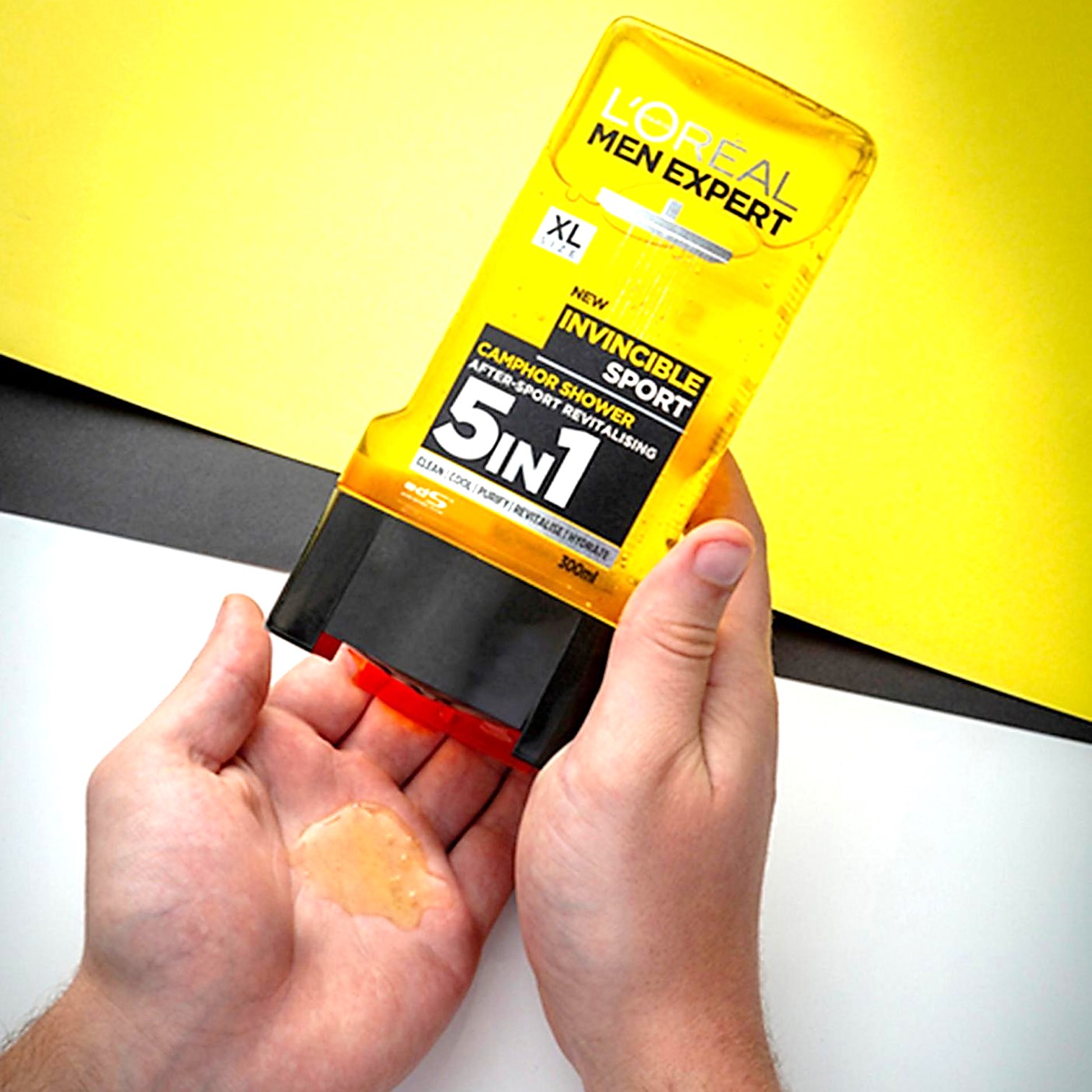 L’Oreal Men Expert Invincible Sport Revitalising After Sport Shower Gel เจลอาบน้ำสูตรพิเศษสำหรับผู้ชาย สินค้านำเข้าจากต่างประเทศ