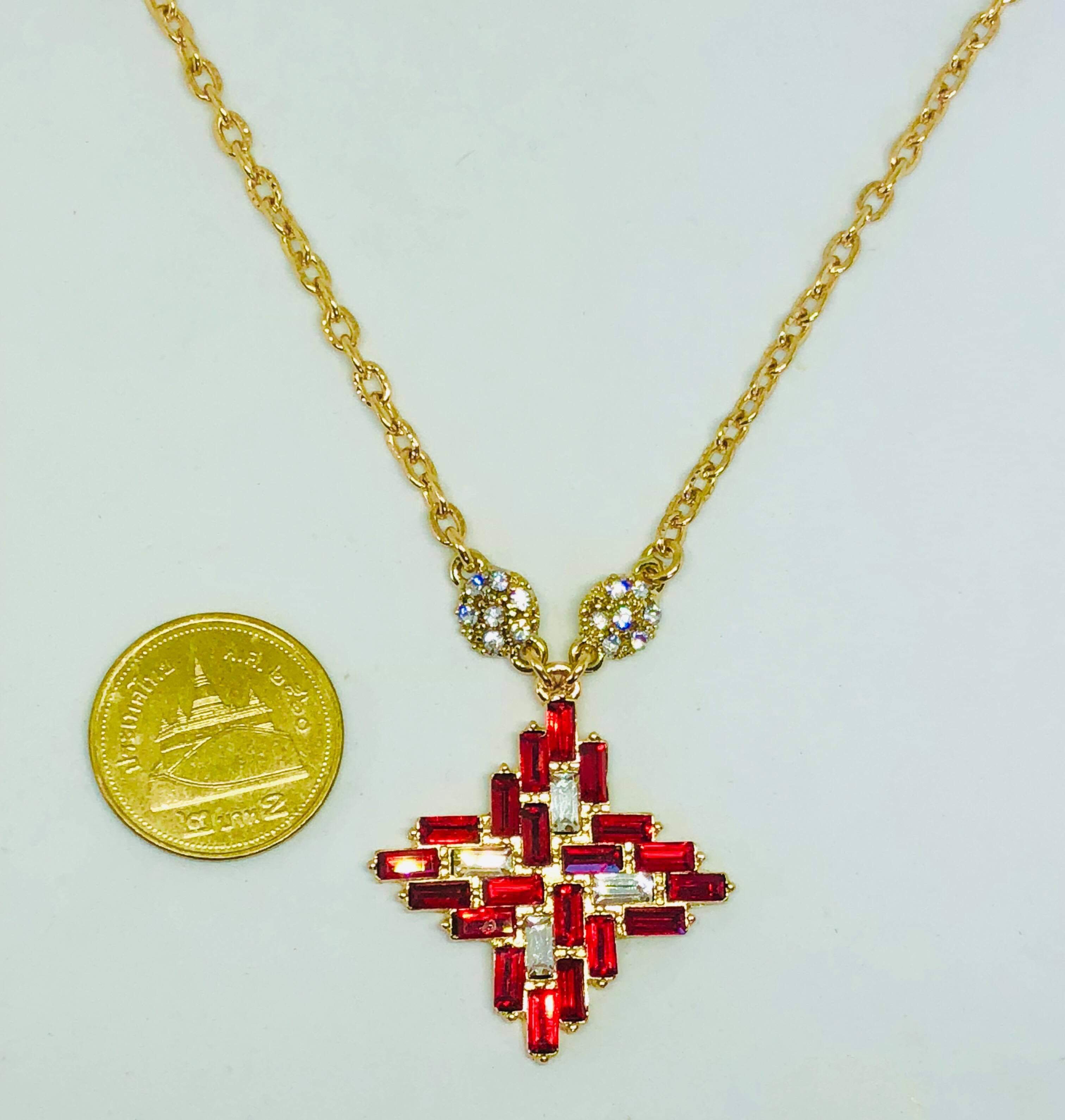 Givenchy Cluster Crystal Necklace