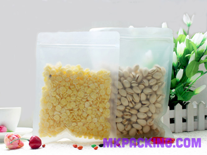 ถุงขุ่น ซิปล็อค ตั้งไม่ได้ ขนาด 8x12cm