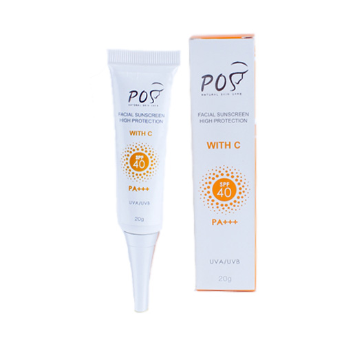 ครีมกันแดด (POS Facial Sunscreen High Protection with C SPF 40 PA+++)
