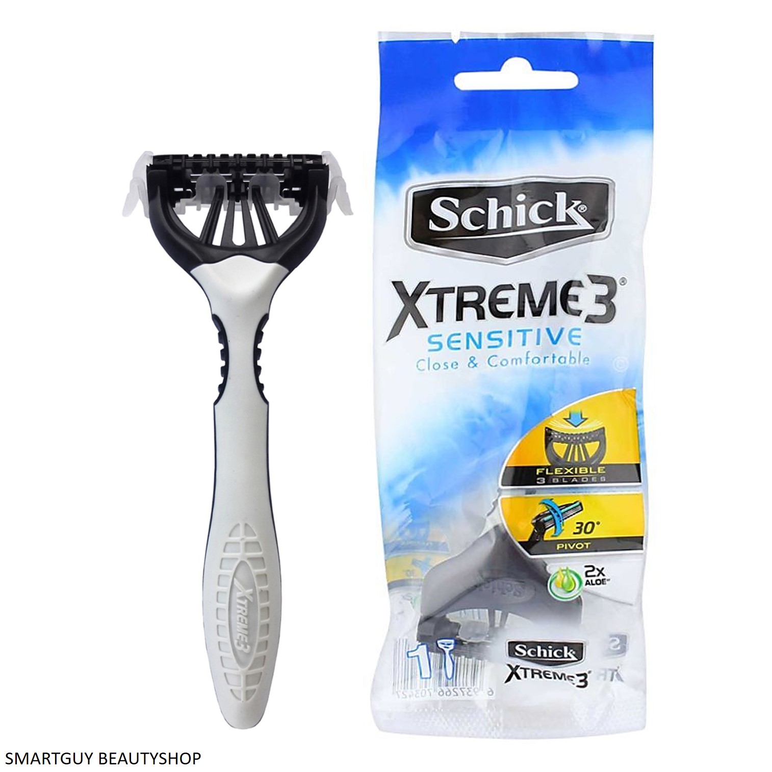 Schick Xtreme 3 Sensitive Disposable Razor,1 Count ชุดมีดโกนคุณภาพสูงจากต่างประเทศ