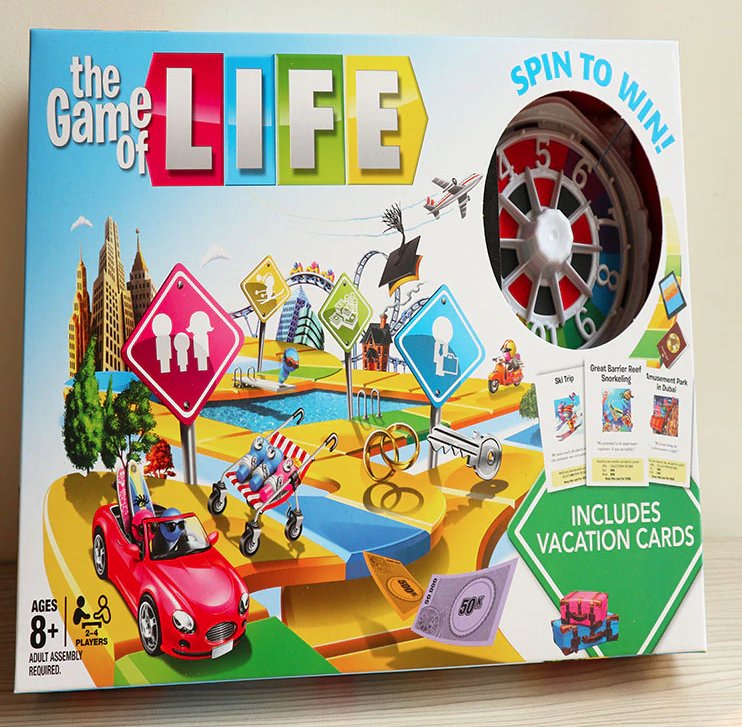 The game of life บอร์ดเกมแห่งชีวิต เกมครอบครัว น่าหลงไหล Adventures Card Game Family Party Fun