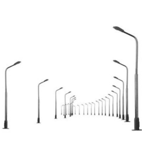 เสาไฟโลหะ LED 3 โวลต์ สูง 6 ซ.ม. / ชุด 5 ต้น (มีรีซิสเตอร์)