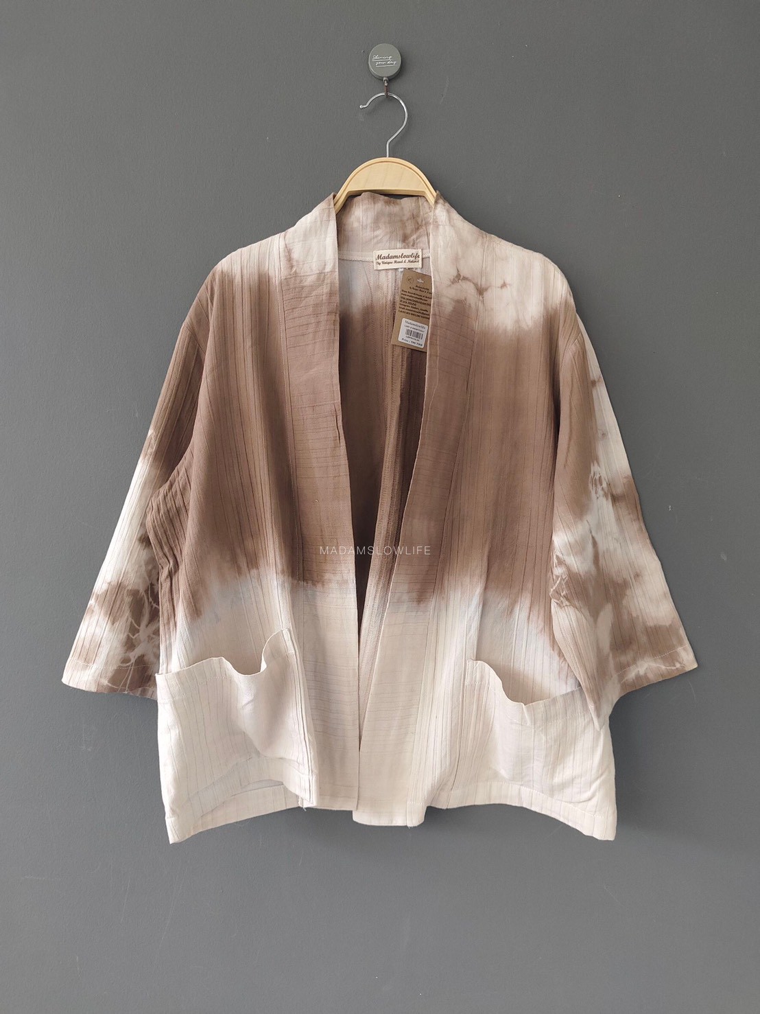 เสื้อคลุมยูกาตะ มี 3 สีคราม น้ำตาล เขียวขี้ม้า size: F