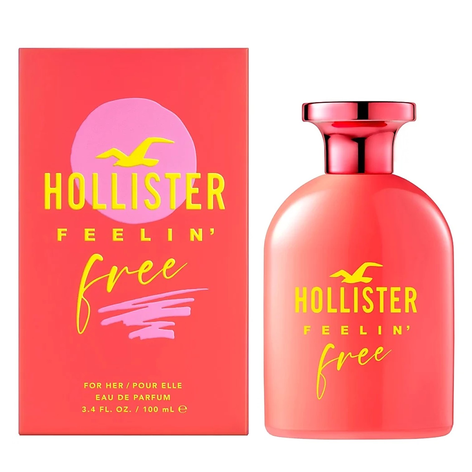 Hollister Feelin’ Free For Her Eau de Parfum 100ml น้ำหอมสำหรับผู้หญิงกลิ่นหอมใหม่สุดพิเศษรับประกันลิขสิทธิ์แท้นำเข้าจากออสเตรเลียพร้อมส่ง