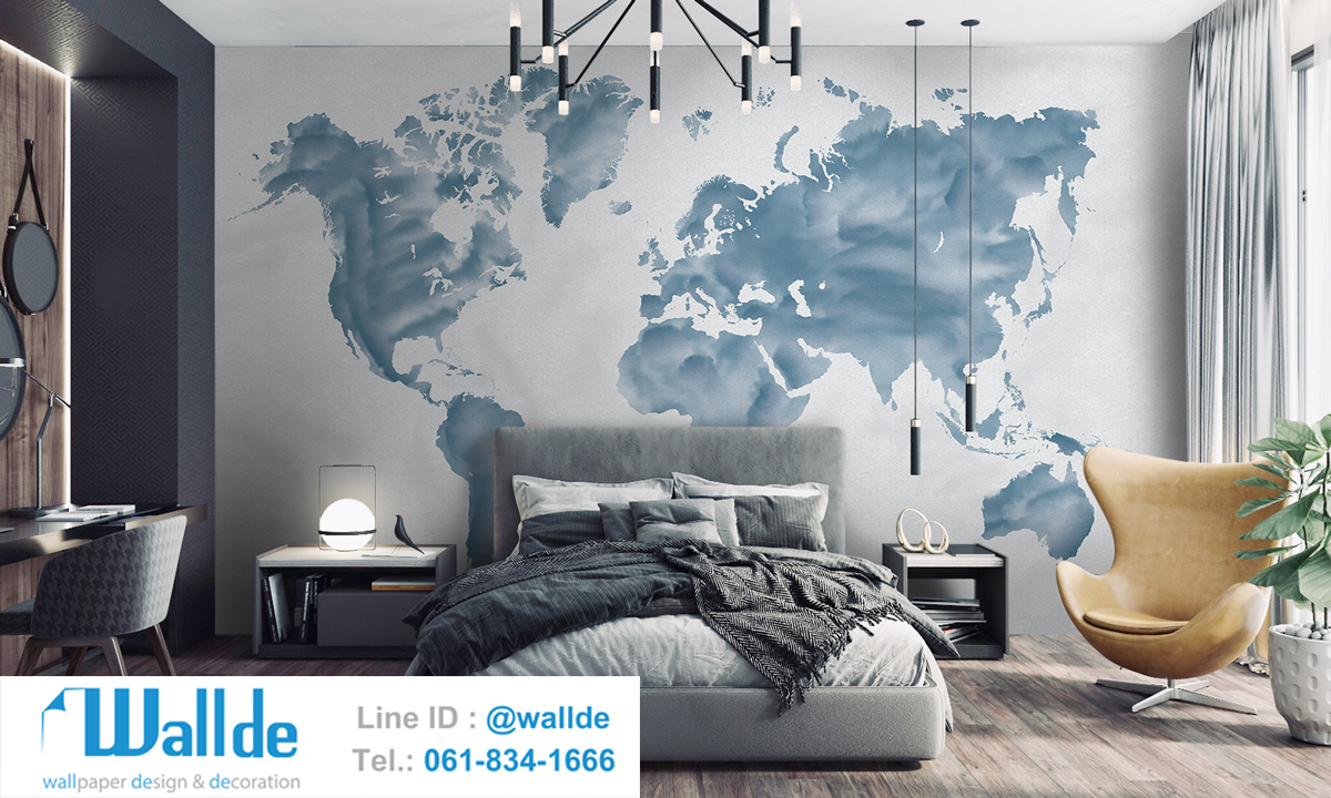 สั่งพิมพ์วอลเปเปอร์ ลายแผนที่ 0012
