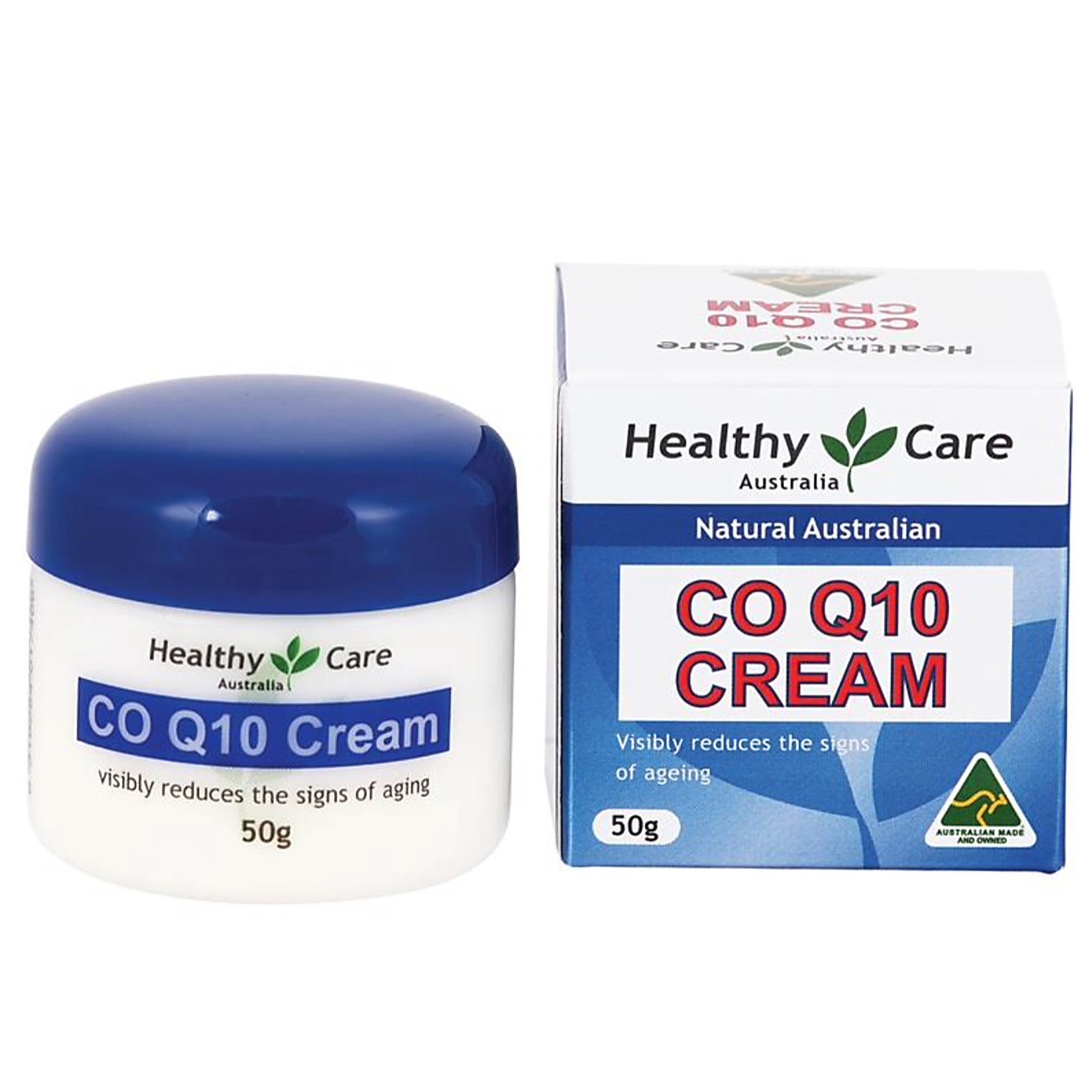 Healthy Care Co Q10 Cream 50g ผลิตภัณฑ์บำรุงผิวหน้าแลดูอ่อนวัยสูตรพรีเมี่ยมสินค้านำเข้าจากออสเตรเลียของแท้พร้อมส่ง