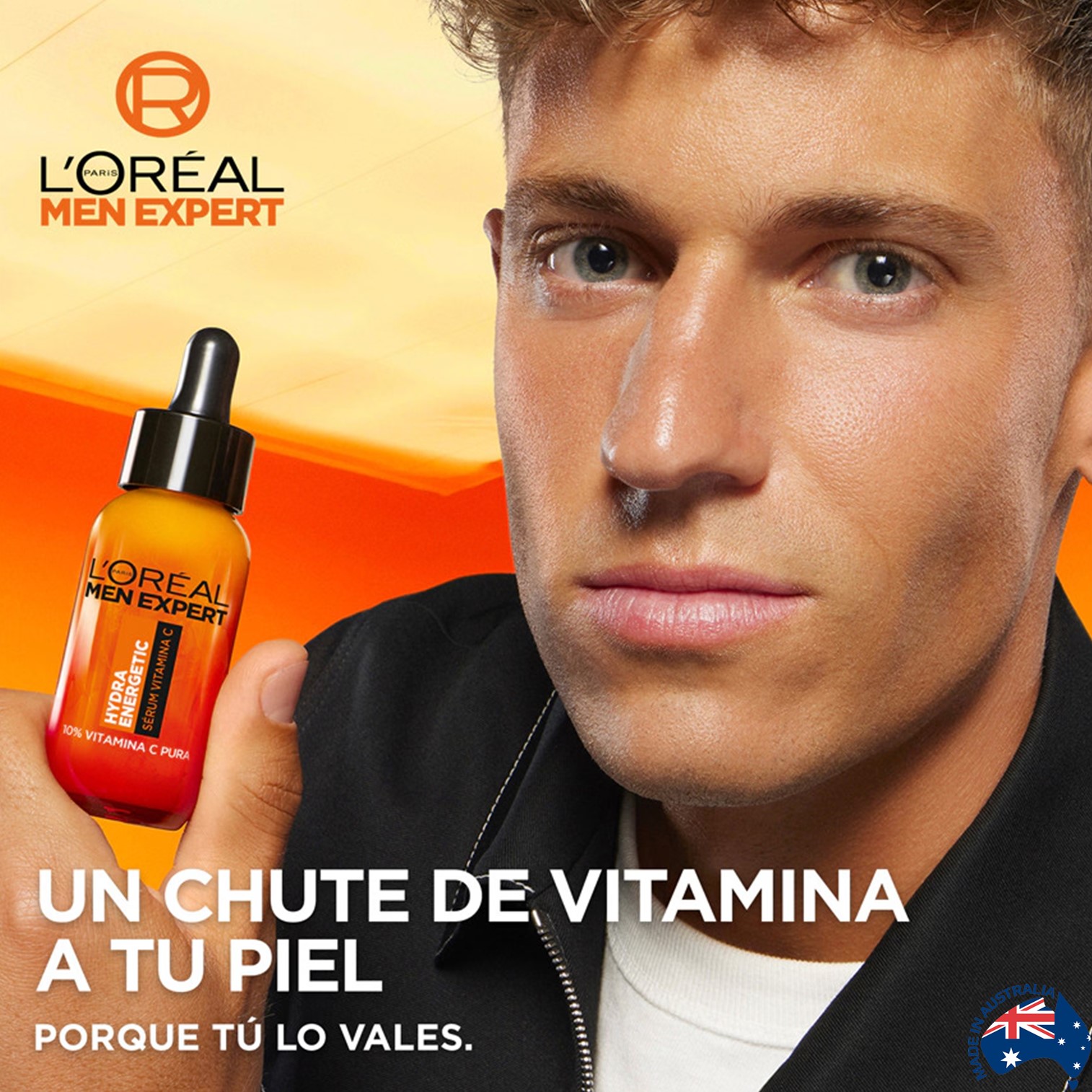 L’oreal Men Expert Hydra Energetic PURE VITAMIN C SHOT SERUM 30ML เซรั่มวิตามินซีเข้มข้นสูตรใหม่ล่าสุดสำหรับผิวหน้าผู้ชายสินค้านำเข้าจากออสเตรเลียพร้อมส่ง