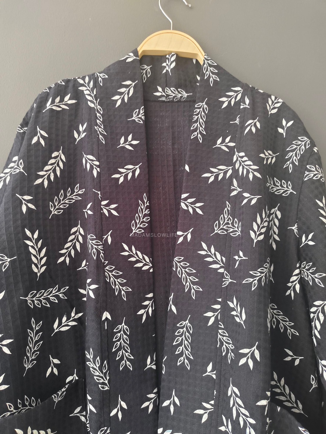 เสื้อคลุมยูกาตะ ผ้าคอตตอนพิมพ์ลาย size:F