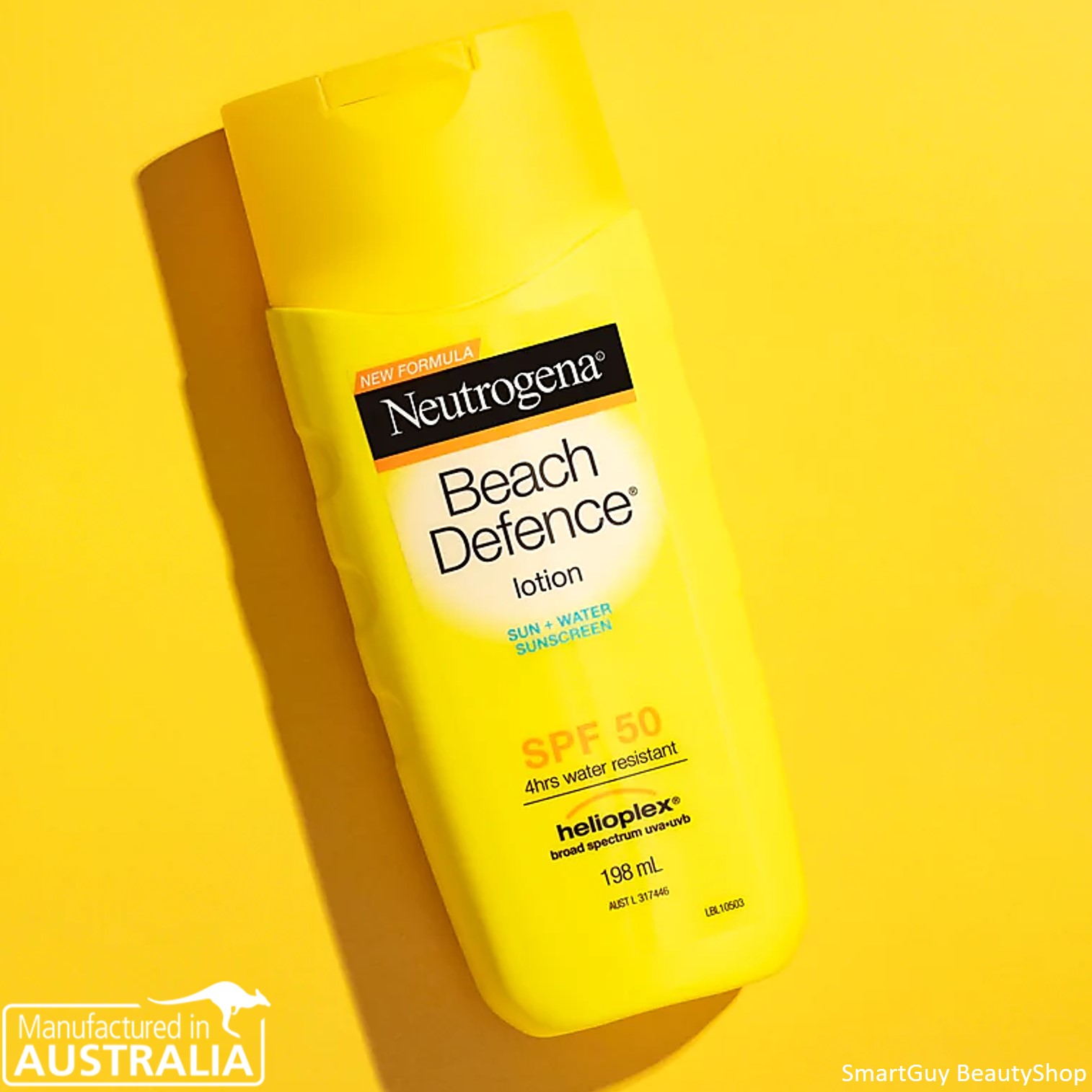 Neutrogena Beach Defense Sunscreen Lotion with Broad Spectrum SPF70 198ml ผลิตภัณฑ์ป้องกันแสงแดดสำหรับผิวกายสูตรพิเศษสินค้านำเข้าจากออสเตรเลีย