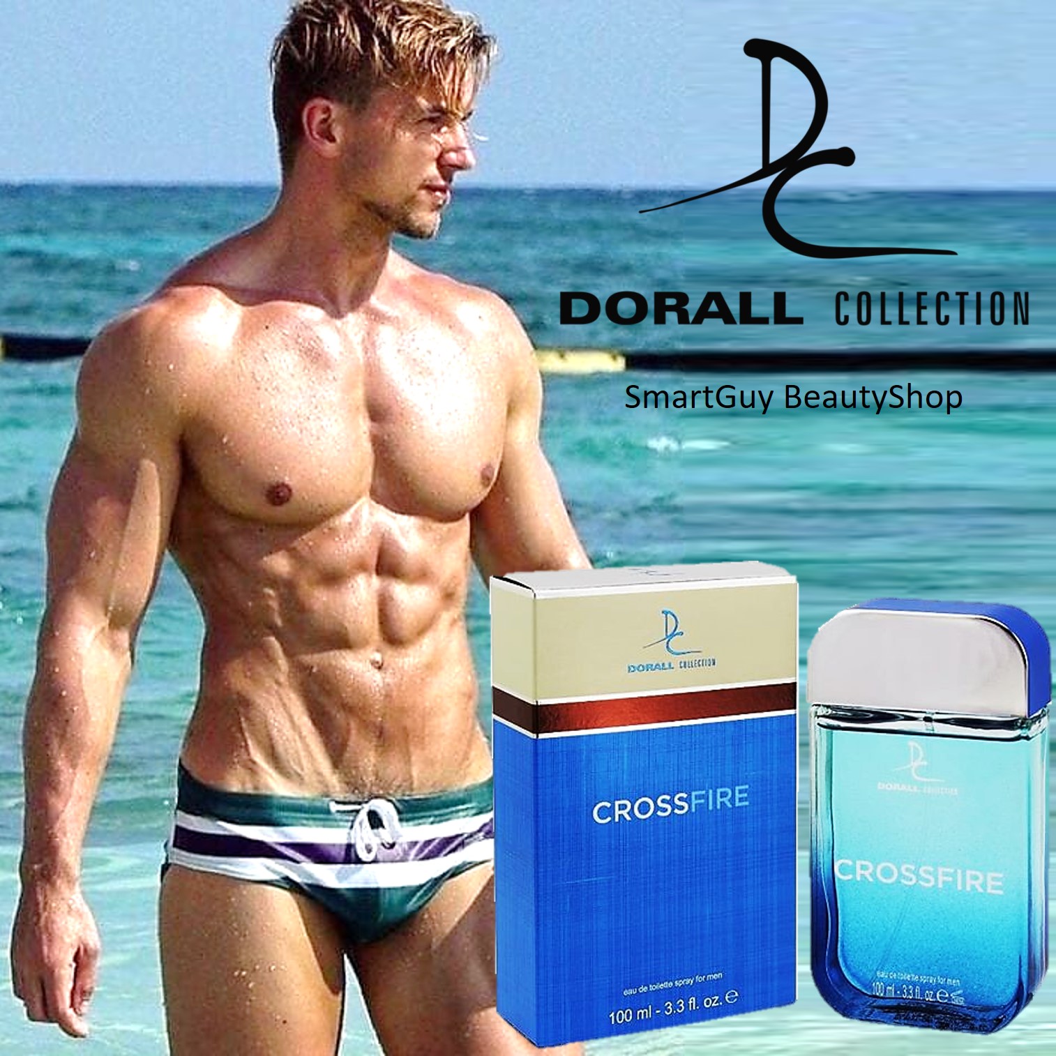 DC CROSSFIRE Eau De Toilette Spray For Men 100ml. น้ำหอมผู้ชายกลิ่นไฮโซหรูหราสปอร์ตผสานความเซ็กซี่น่าค้นหาชวนเข้ามาสัมผัสใกล้ๆ