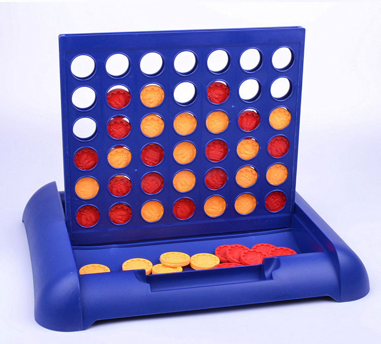 เกมเรียงสี่ เกมส์ 4 แถว four in a row บอร์ดเกม ของเล่นสําหรับเด็ก ขนาด 19x22x16ซม Connect 4 game on 4 in a row