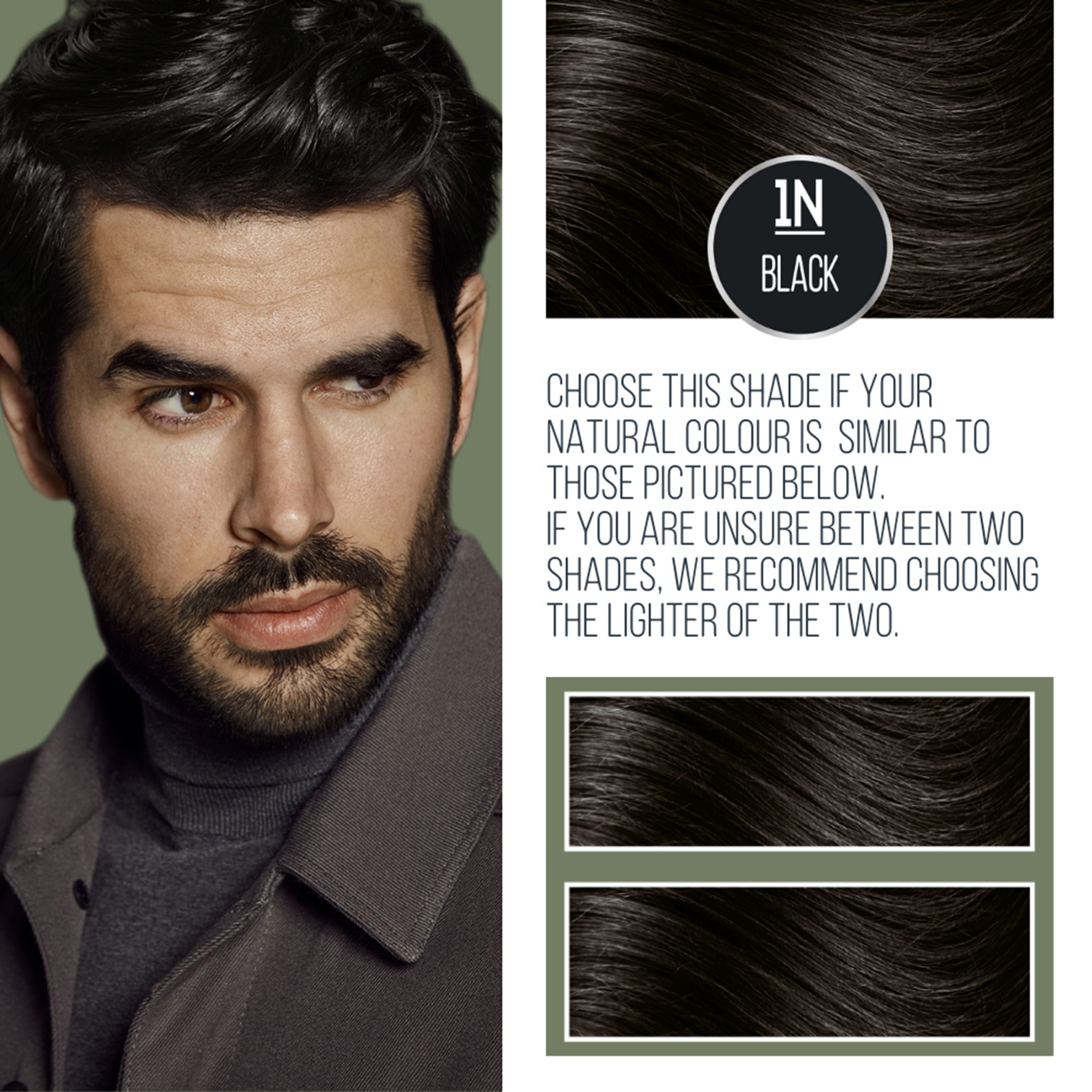 GLAM Paris LifeColor 1.0 Natural Black Hair color For Men ผลิตภัณฑ์เปลี่ยนสีผมผู้ชายสีดำธรรมชาติสูตรออแกนิคติดทนนาน