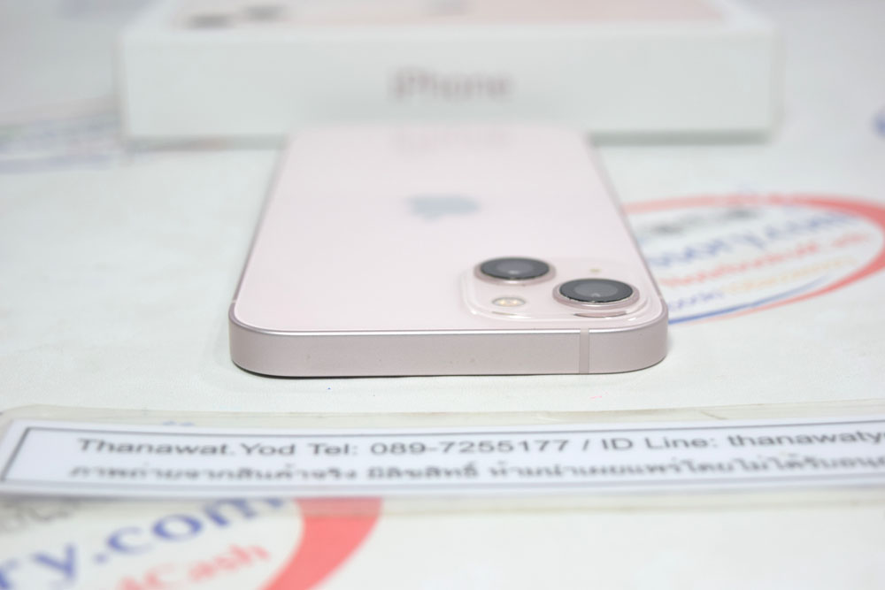 ขาย iPhone 13 128GB Pink สภาพไร้รอย ครบกล่อง ศูนย์ไทย แบตยังดีมาก 90%