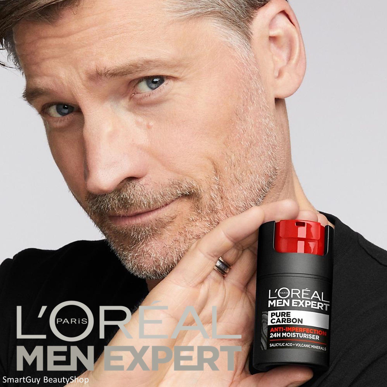 L’Oreal MEN EXPERT Pure Carbon Care Daily Anti-Imperfection Moisturiser 50ml มอยซ์เจอร์ไรเซอร์บำรุงผิวหน้าผู้ชายสูตรพิเศษสินค้านำเข้าจากต่างประเทศของแท้พร้อมส่ง