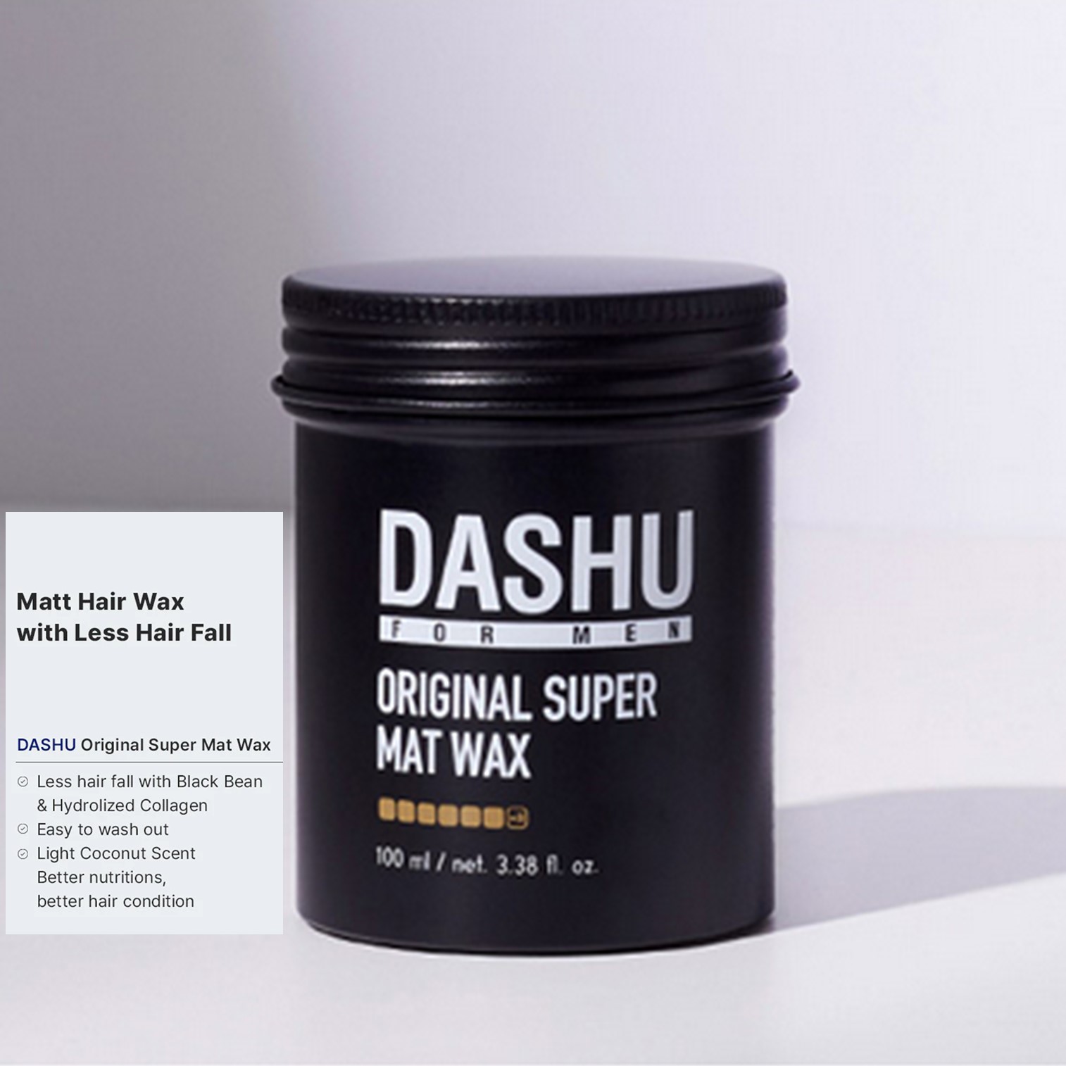 DASHU For Men Premium Original Super Mat Wax 100ml ผลิตภัณฑ์จัดแต่งทรงผมเนื้อบางเบาอยู่ทรงเป็นธรรมชาติสินค้านำเข้าจากเกาหลีของแท้พร้อมส่ง