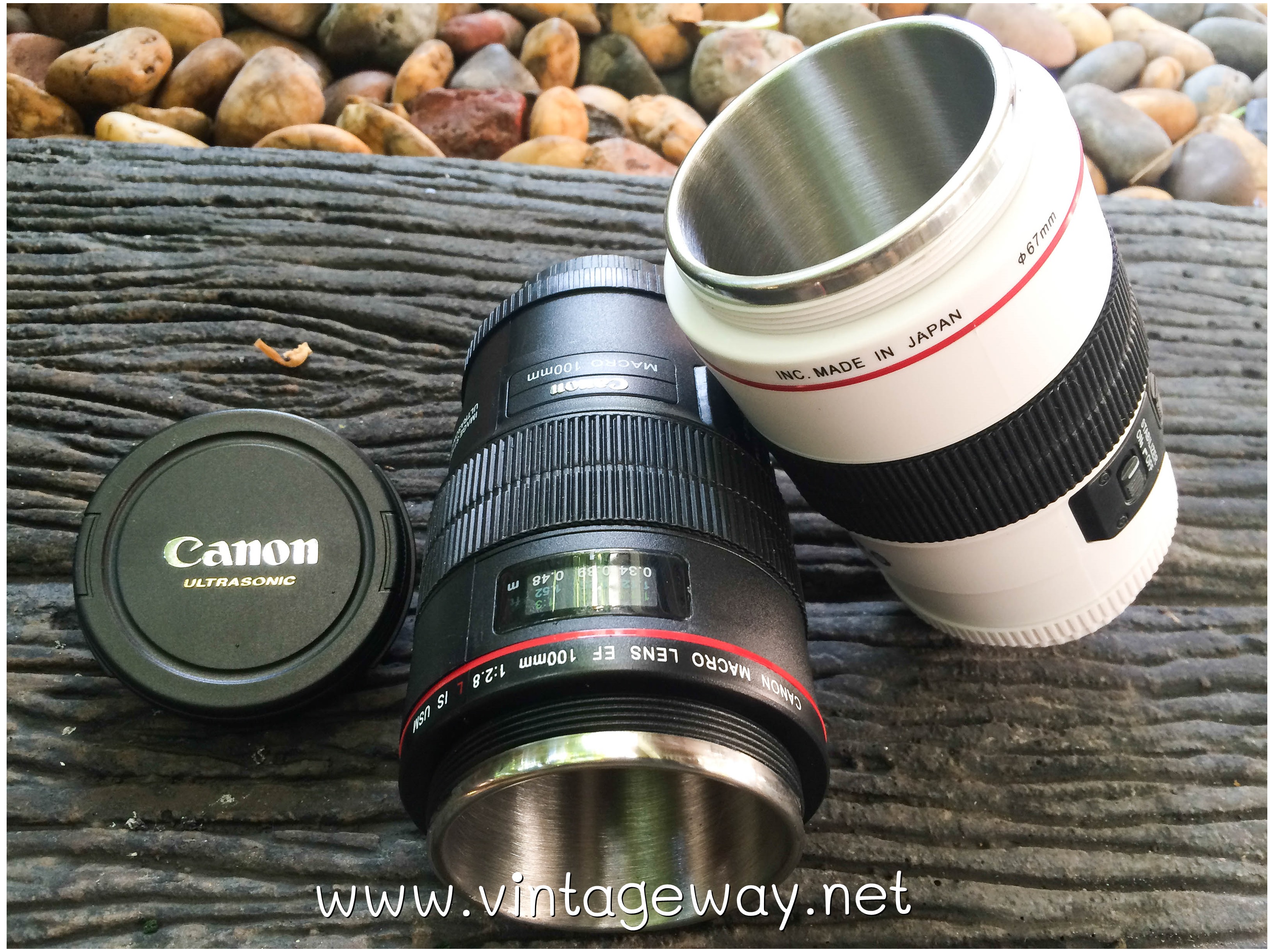 แก้วกาแฟเลนส์กล้องCanonเซรามิกMacroLensEF100mmสวยเท่ห์แบบมีสไตล์
