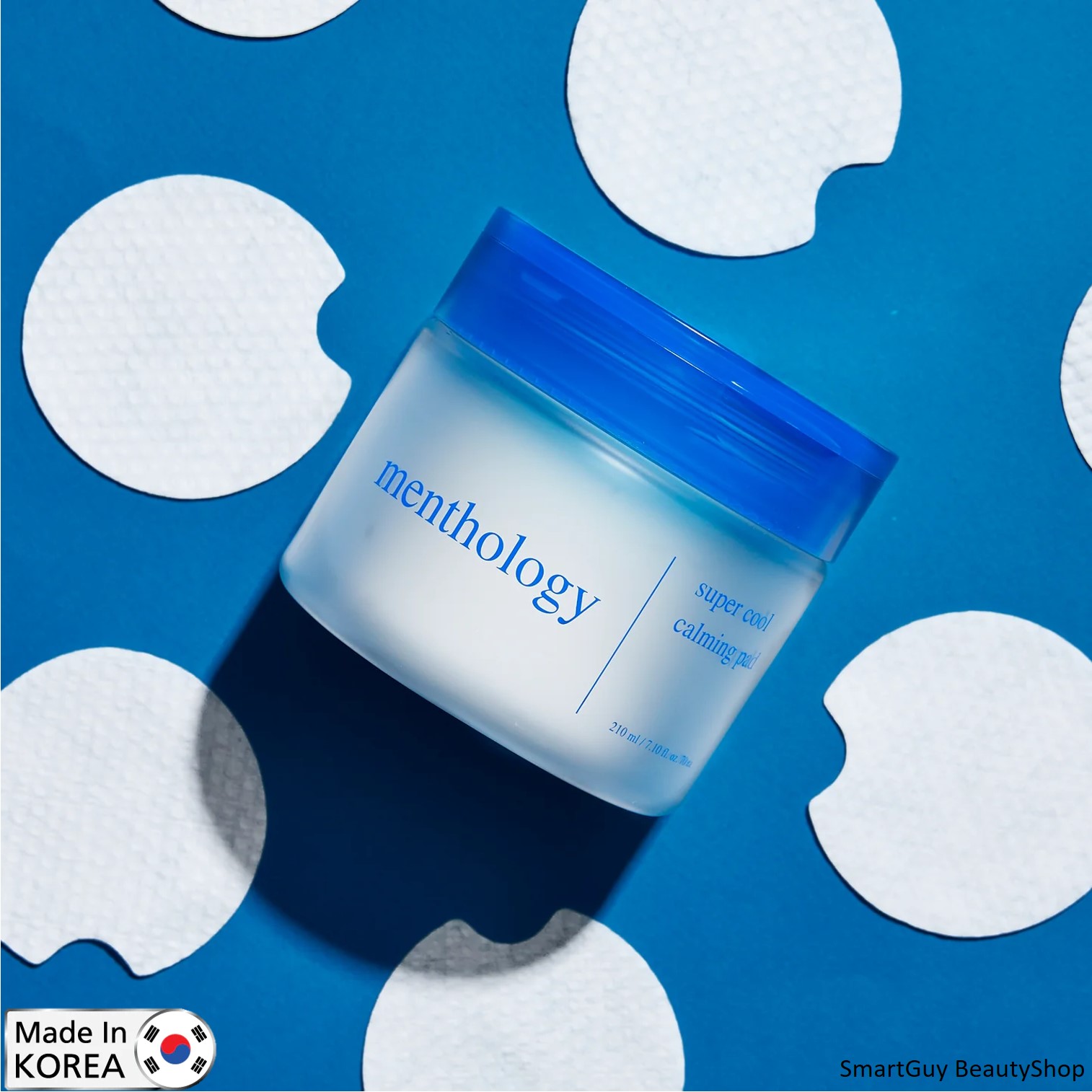 Menthology Super Cool Calming Skin Pad แผ่นเช็ดทำความสะอาดผิวหน้าพร้อมการบำรุงสูตรพิเศษจากเกาหลีของแท้พร้อมส่ง