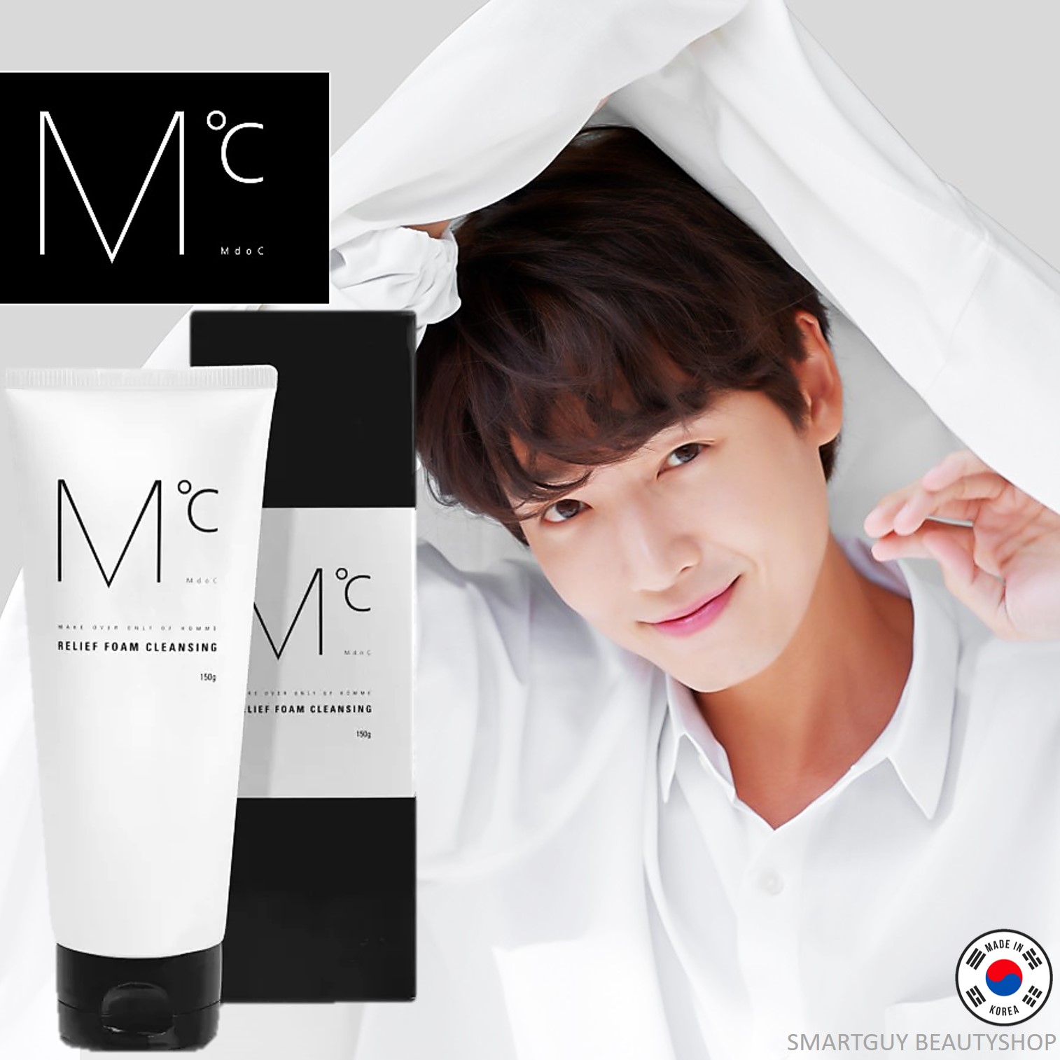 MdoC Relief Foam Cleansing 150g คลีนซิ่งโฟมล้างทำความสะอาดผิวหน้าสำหรับผู้ชายสูตรพิเศษจากเกาหลีของแท้
