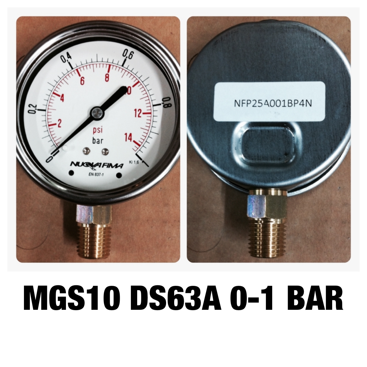 "NUOVAFIMA" PRESSURE GAUGE (เกจวัดแรงดัน)