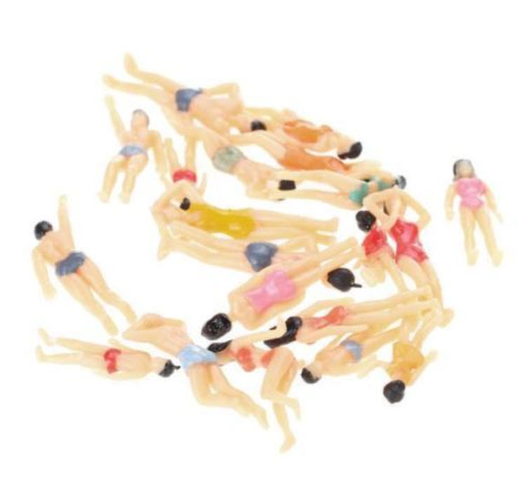 คน สเกล 1:75 ชุดว่ายน้ำ คละแบบ / 20 ตัว