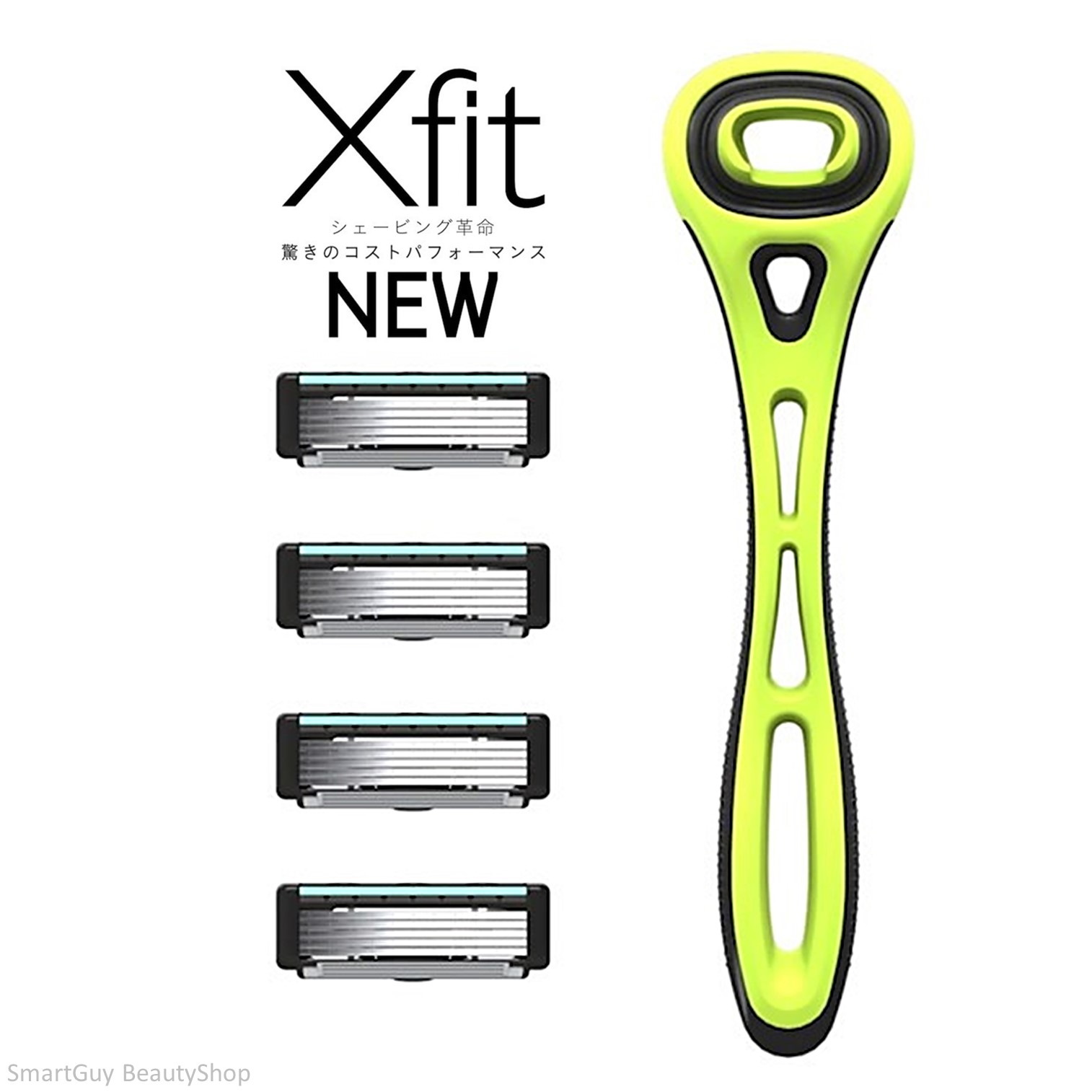 KAI Xfit Disposable 5 Blade Shaving Safety Razor Slim Holder with 4 Refills Made in Japan ชุดมีดโกนหนวดรุ่นพิเศษของแท้จากญี่ปุ่นพร้อมส่ง