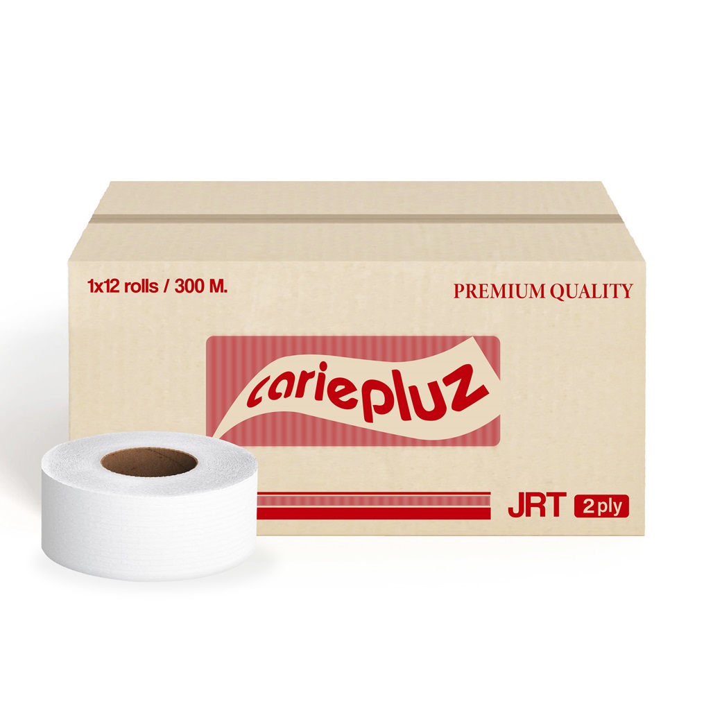 กระดาษชำระม้วนใหญ่ Carie Pluz Red Recy