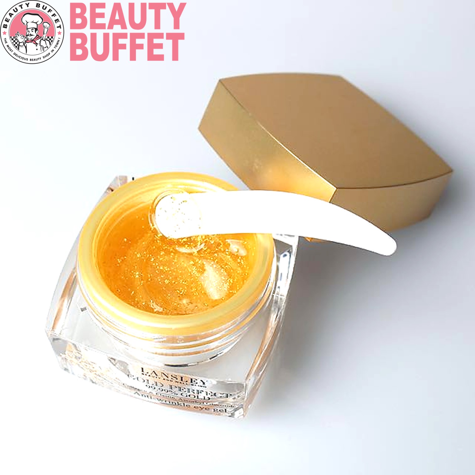 อายเจลทองคำแท้สูตรเข้มข้นพิเศษช่วยบำรุงฟื้นฟูและแก้ทุกปัญหารอบดวงตาอย่างได้ผล LANSLEY Gold Perfect 99.99% Gold Anti-Wrinkle Eye Gel 20ml.