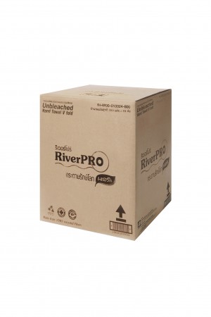 กระดาษเช็ดมือ RiverPro (สีน้ำตาล)