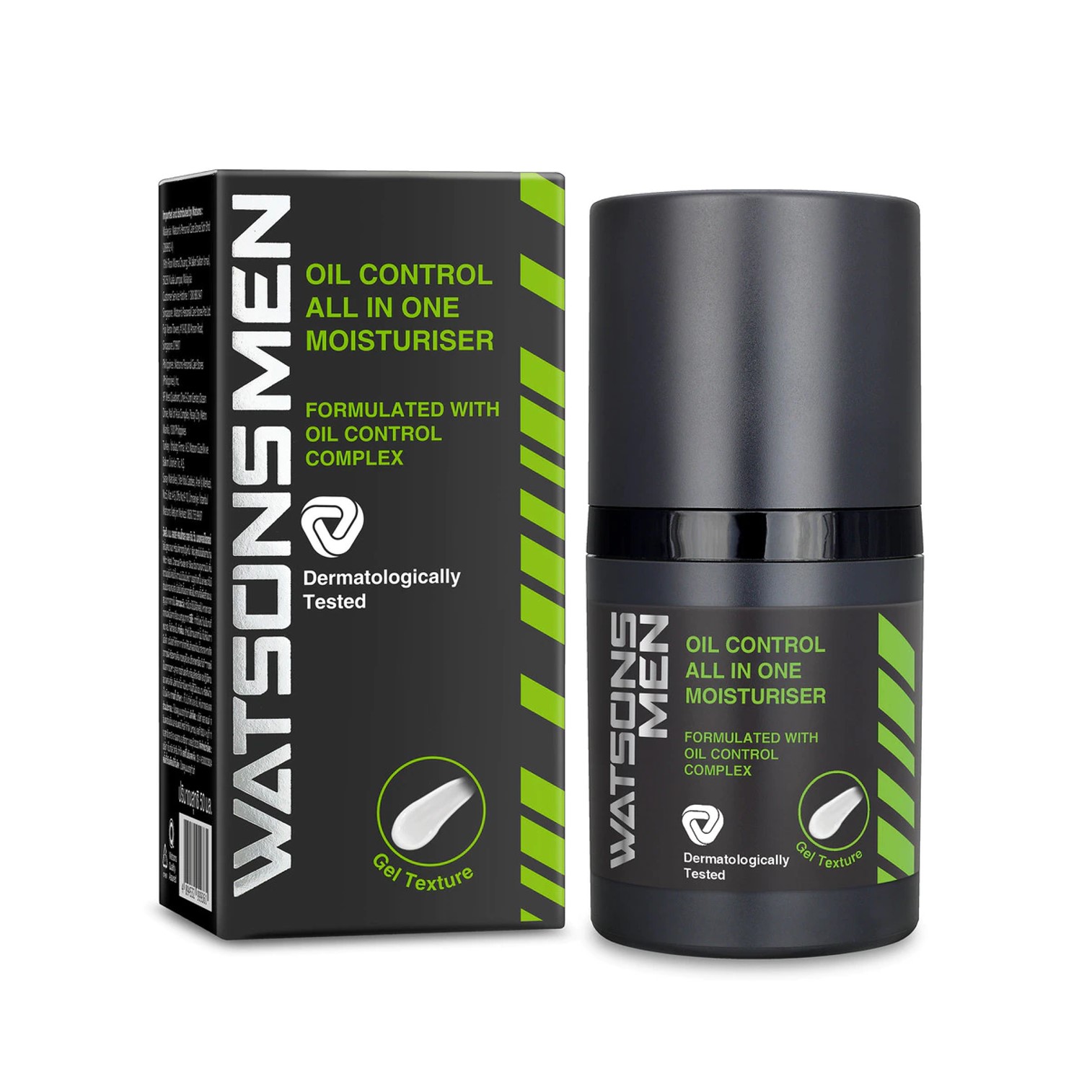 Watsons Men Oil Control All in one Moisturiser 50g ผลิตภัณฑ์ครีมมอยซ์เจอร์ไรเซอร์บำรุงผิวหน้าสำหรับผู้ชายสูตรพิเศษลดความมันส่วนเกินสาเหตุการเกิดสิว