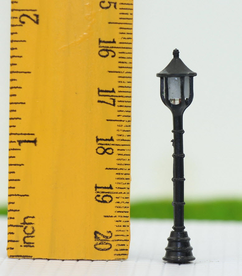 เสาไฟทางเดินโคมเดี่ยว 6V สูง 4.5 ซ.ม. / 5 ต้น (มีรีซิสเตอร์)