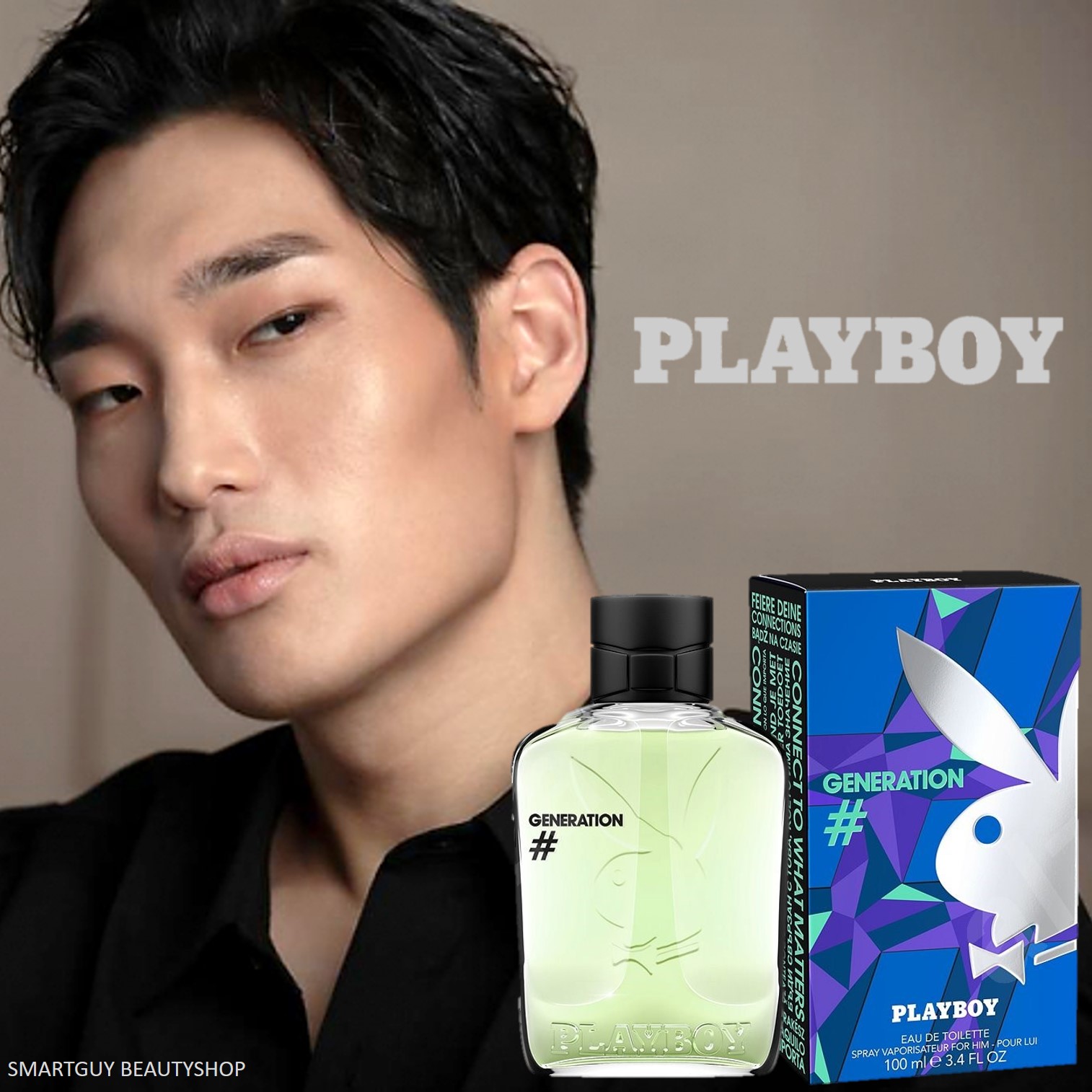 PLAYBOY Generation Eau De Toilette 100ml น้ำหอมสำหรับผู้ชายกลิ่นใหม่ล่าสุดจากเพลย์บอยสินค้านำเข้าลิขสิทธิ์ของแท้จากต่างประเทศ