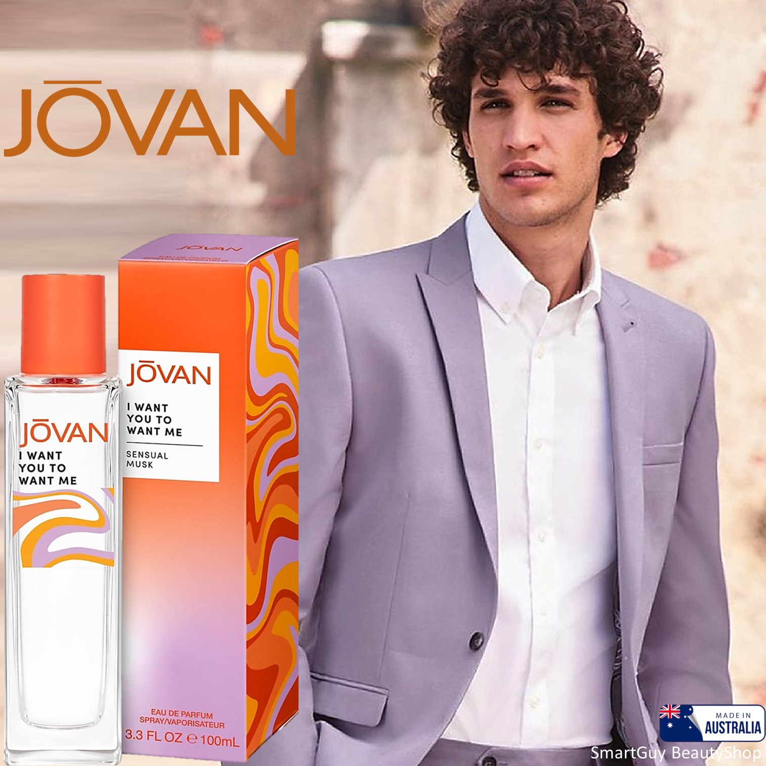 Jovan I Want You to Want Me Eau de Parfum 100ml น้ำหอมผู้ชายกลิ่นหอมสุดพิเศษรับประกันลิขสิทธิ์ของแท้นำเข้าจากออสเตรเลียพร้อมส่ง