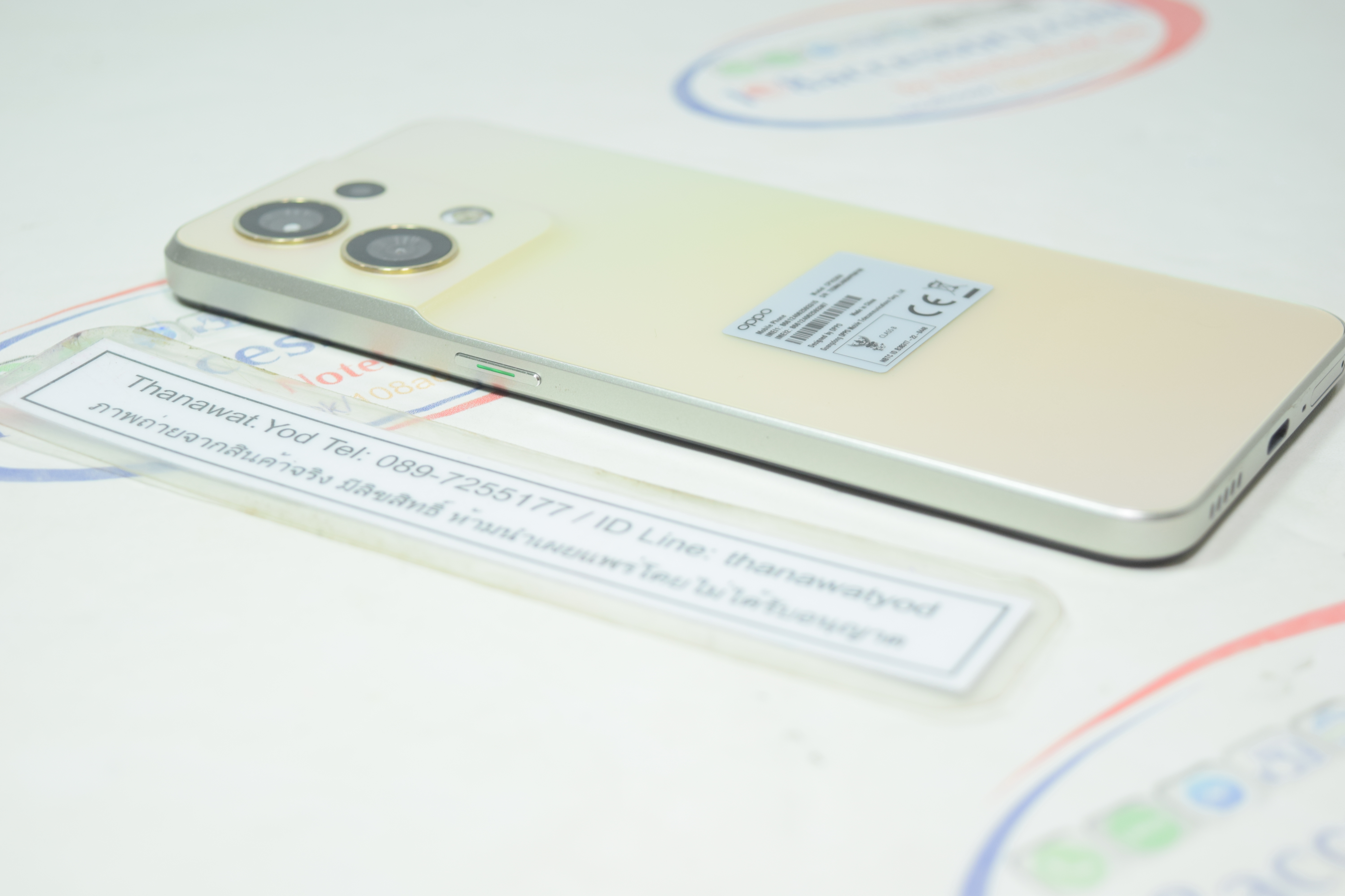 ขาย OPPO Reno 8 5G สีทองสุดหรู Sunkissed Beige เครื่องสวย RAM 8+4 ROM 256 แค่ 5,900