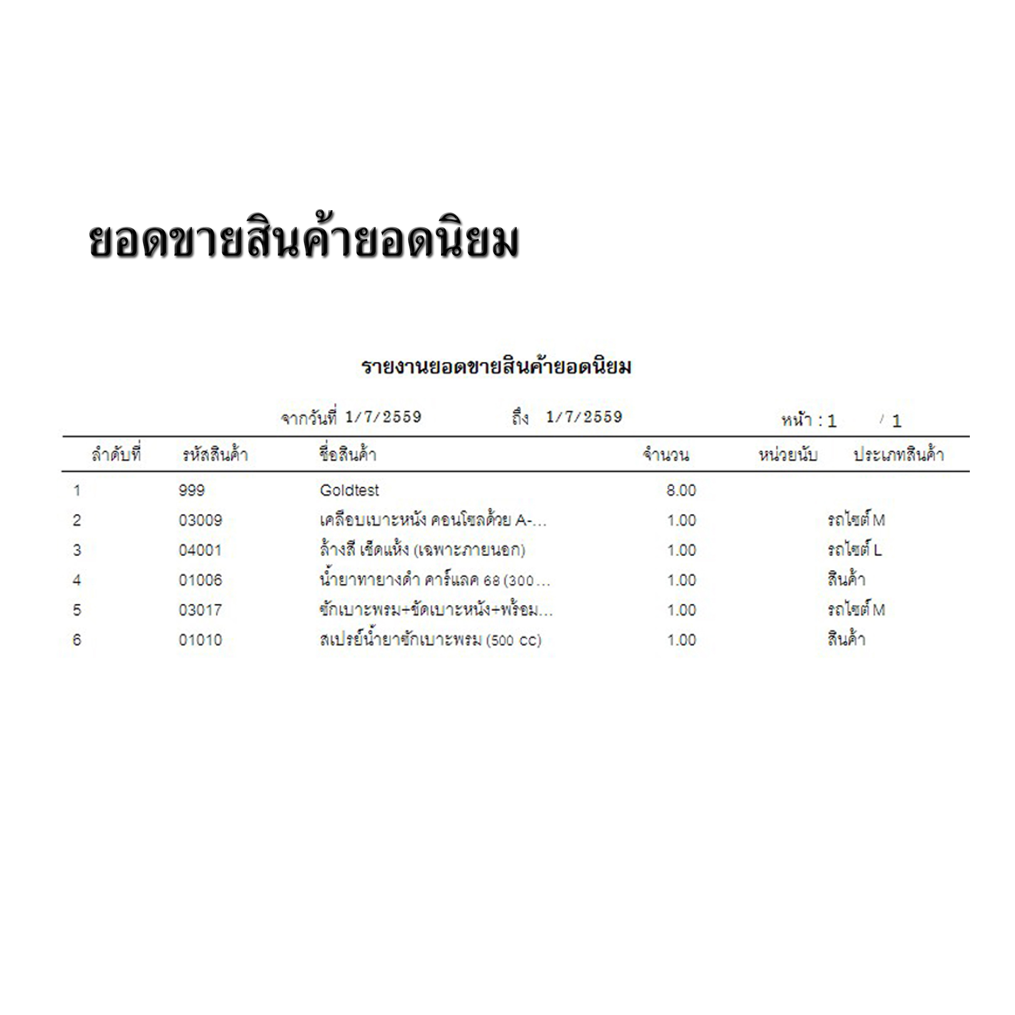 โปรแกรมบริหารงานร้านคาร์แคร์,ล้างรถ,ขัดสี,เคลือบสีรถ (ติดตั้งออนไลน์ผ่านอินเตอร์เน็ต)