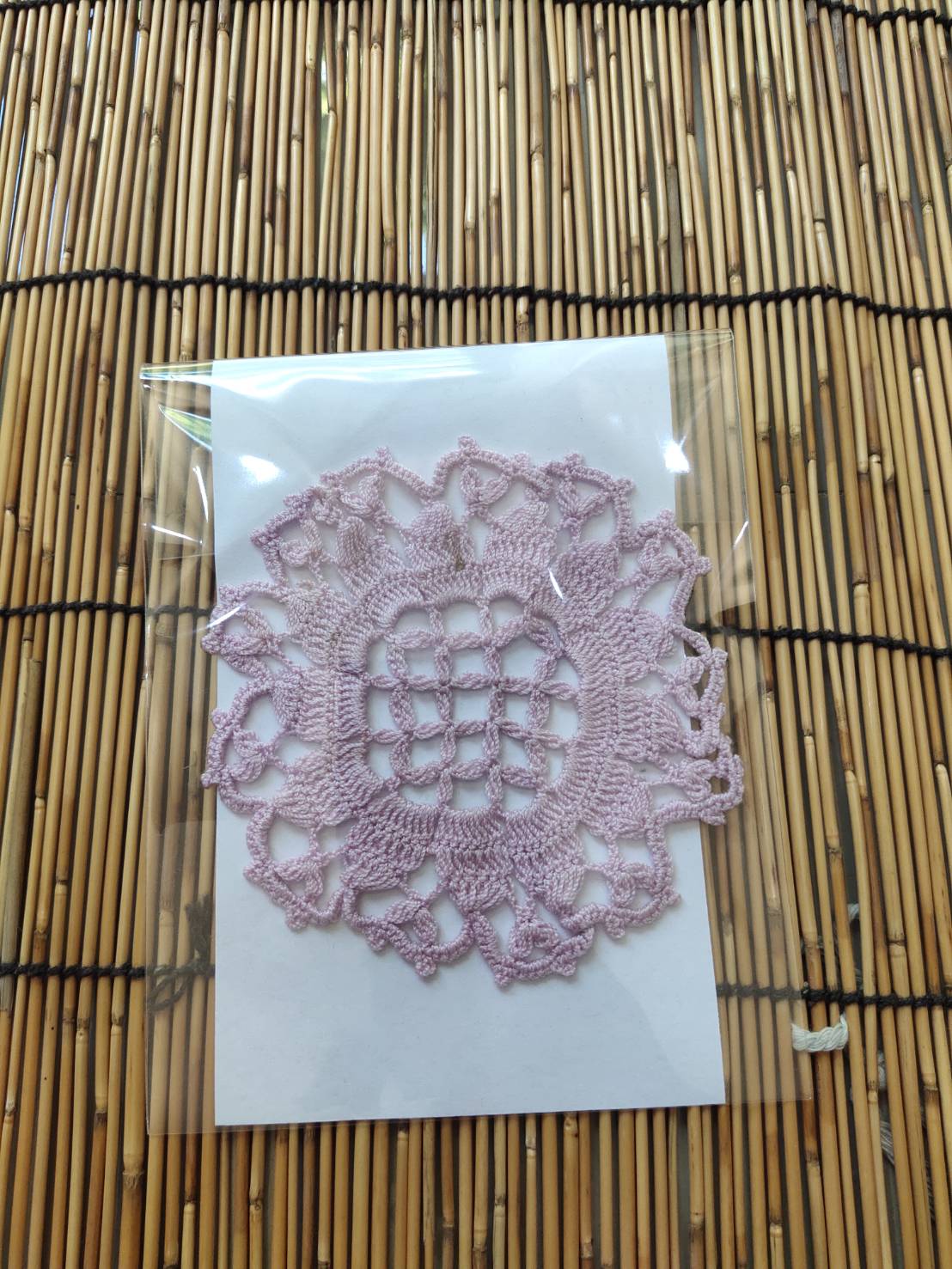 ที่รองแก้ว รองแจกัน ประดับโครเชต์ Crochet A8