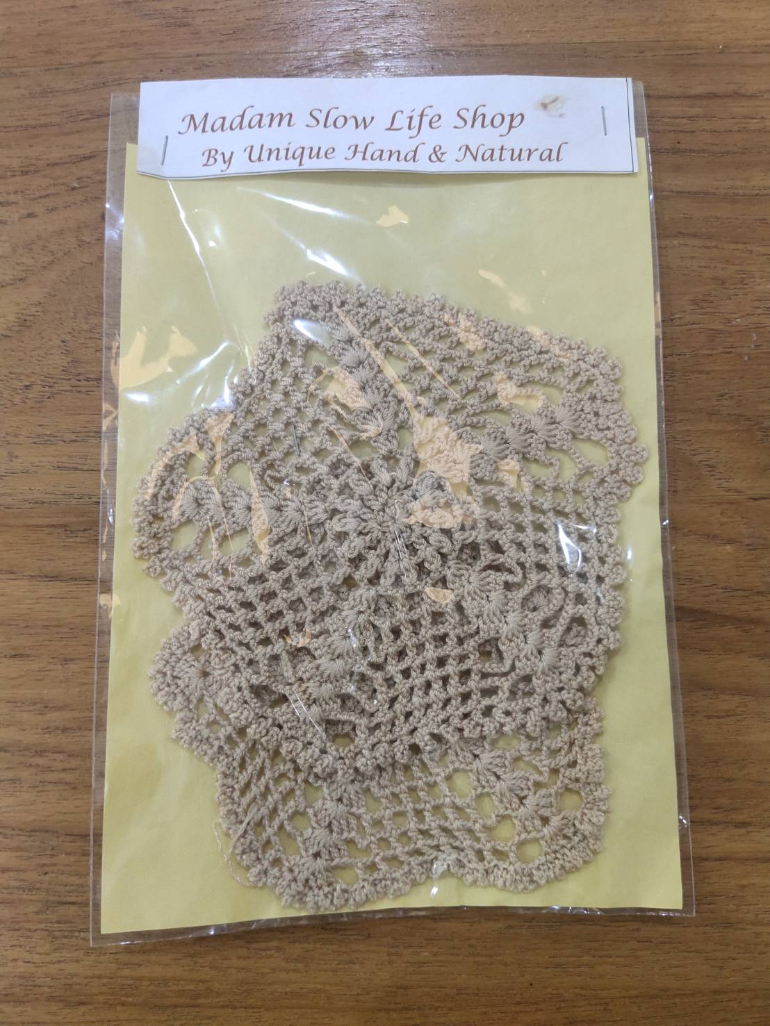 ที่รองแก้ว รองแจกัน ประดับโครเชต์ Crochet C1